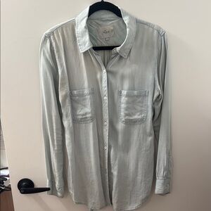 Rails Light Denim Button-Up Shirt